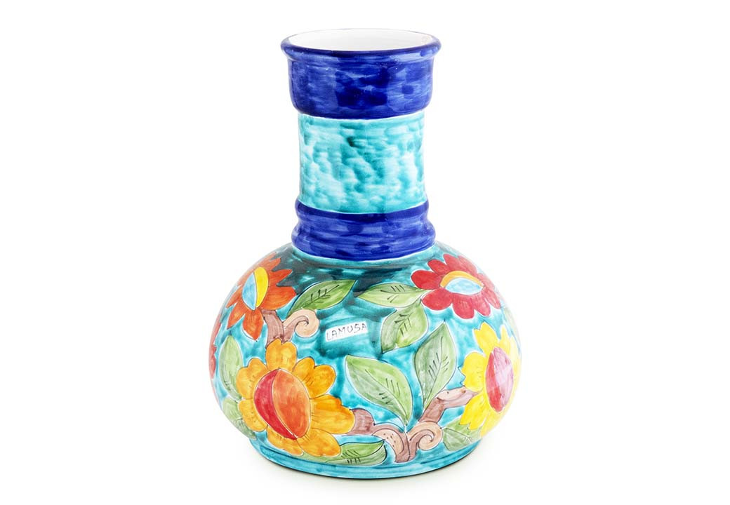 Vaso Genie com Flores Verde